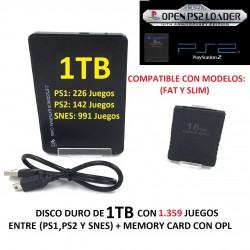 Disco Duro PS2 OPL 500GB con los mejores clásicos de PS1 Y PS2