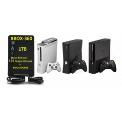 XBOX-360 - SLIM + 1 CONTROL + DISCO DURO + JUEGO